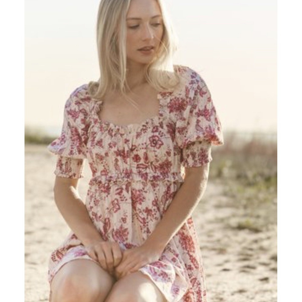 NWT Misa Ara Floral Ruffled Mini Dress XS